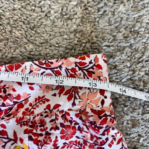 Vineyards Vines Red Floral Midi Skirt Bohemian Preppy Women’s Size Small - Picture 3 of 7
